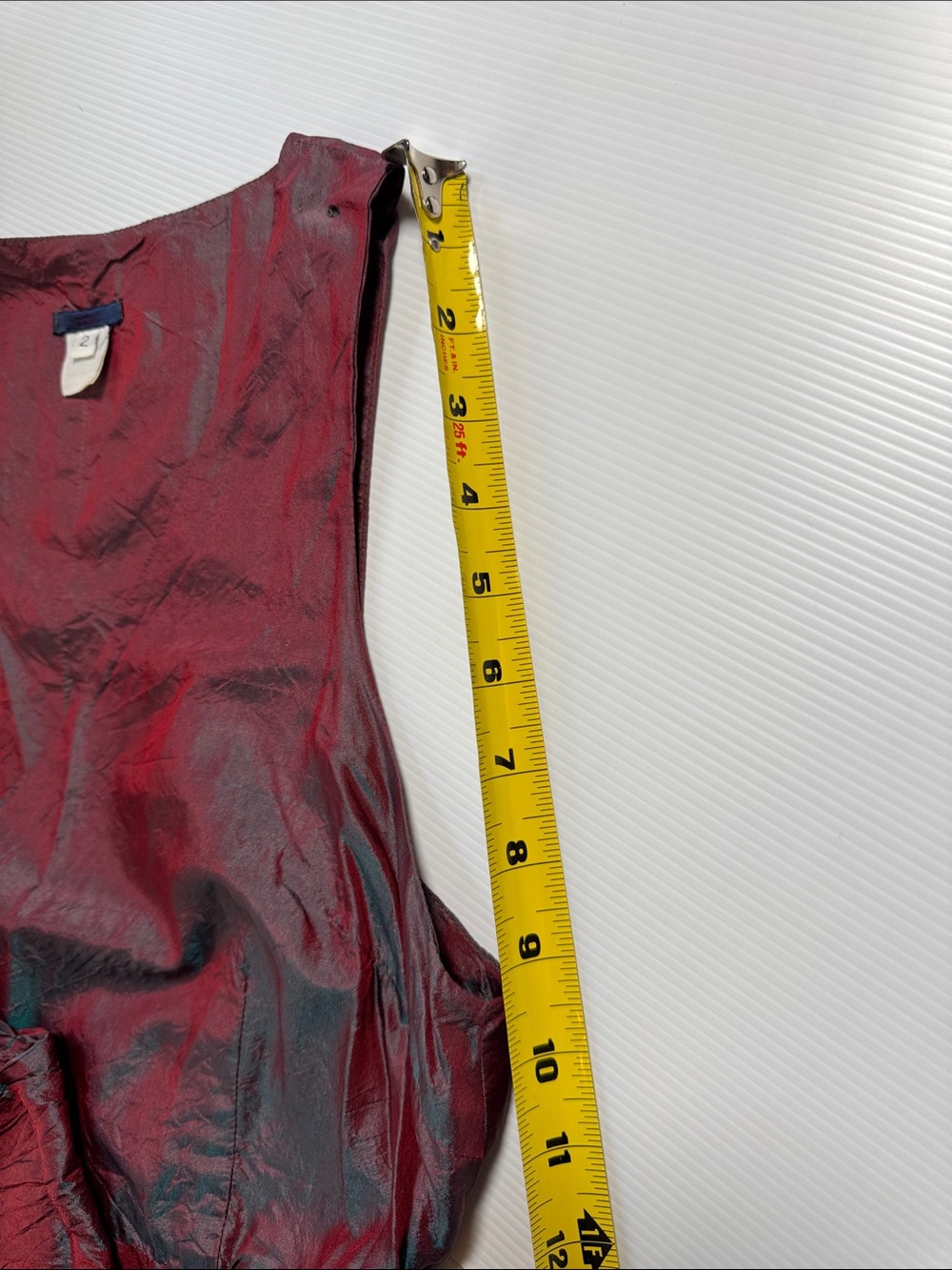 DOSA Rajasthani Dress Iridescent Tibet Burgundy Shimmer Wrap Dress 100% Silk 2 - Picture 15 of 16